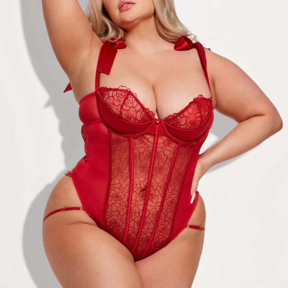 Luxurious Red Lace lingerie